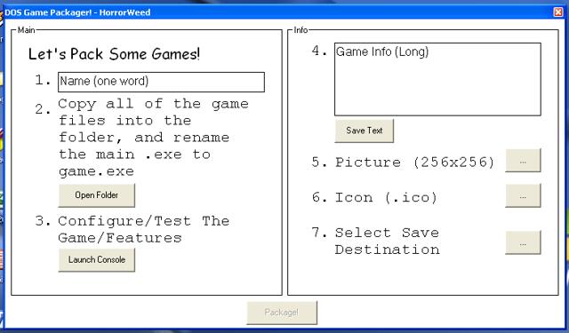Dos Packager Screenshot