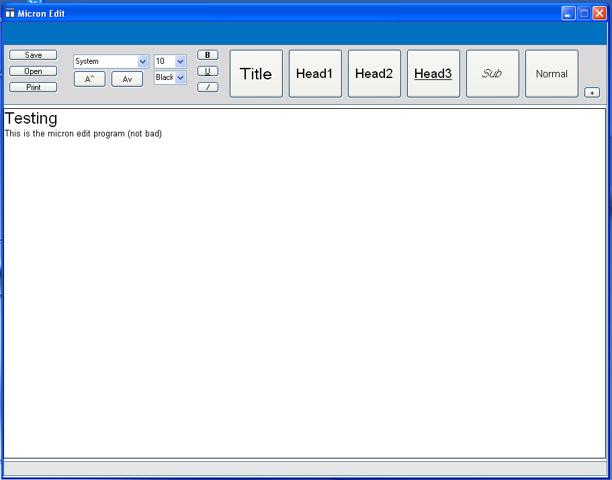 Screenshot from Micron Edit
