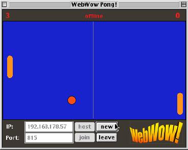 Wow Pong Screenshot