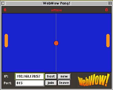 Wow Pong Screenshot